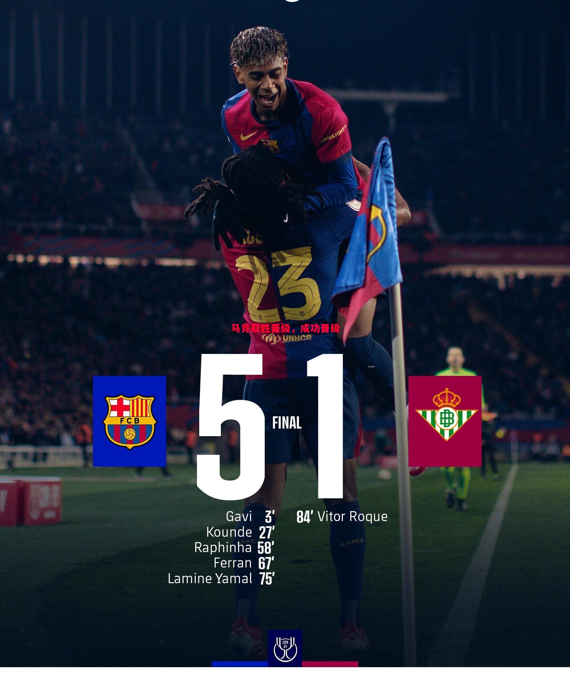 马竞取胜晋级,成功晋级 马竞取胜晋级,成功晋级