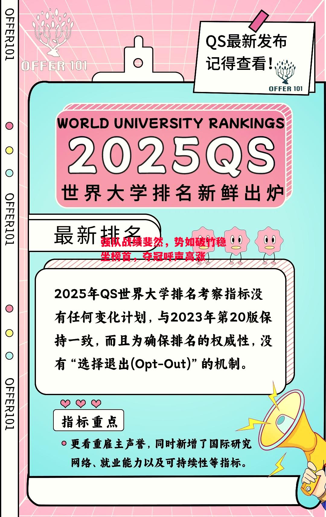 强队战绩斐然,势如破竹稳坐榜首,夺冠呼声高涨 强队战绩斐然,势如破竹稳坐榜首,夺冠呼声高涨